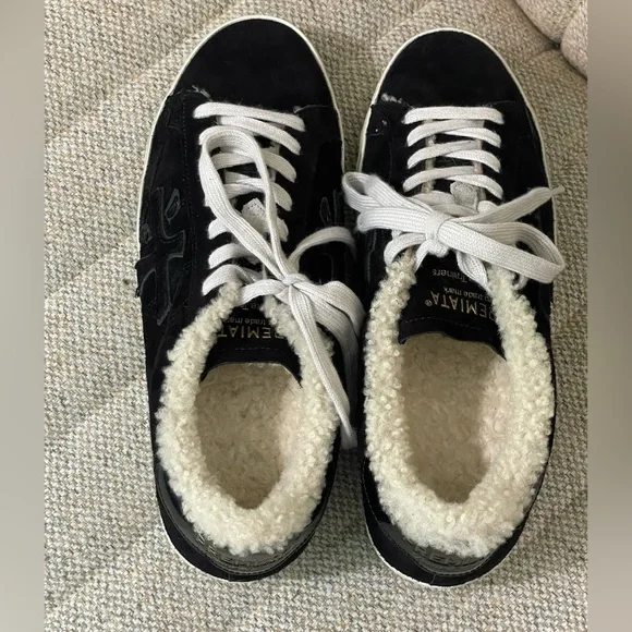 PREMIATA Black suede Women's "Steven" Sneakers, sz 40 (US 9) - Picture 6 of 8